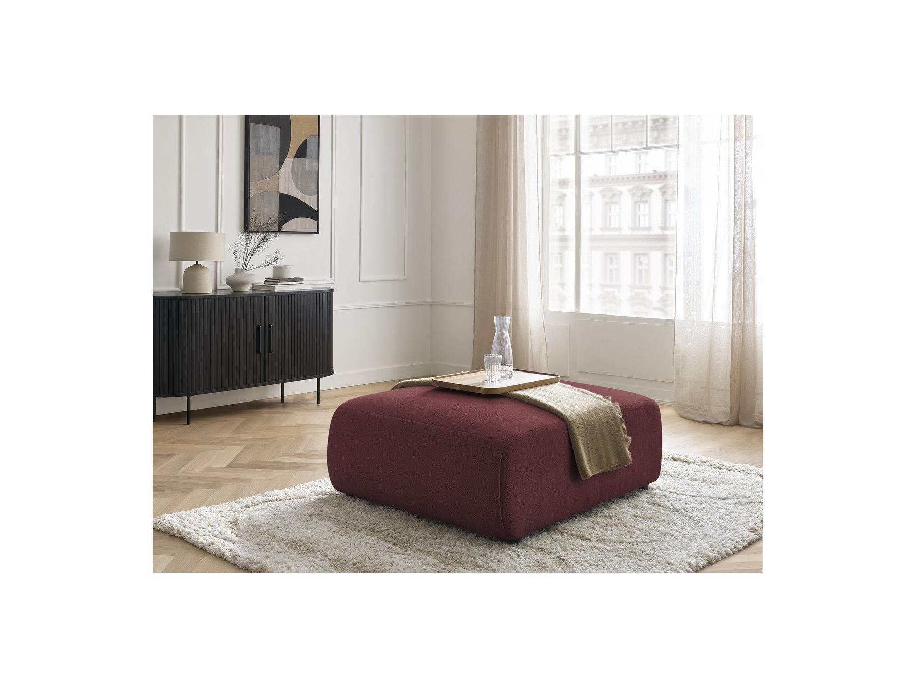 Jana - Large Pouffe - Heathered Fabric
