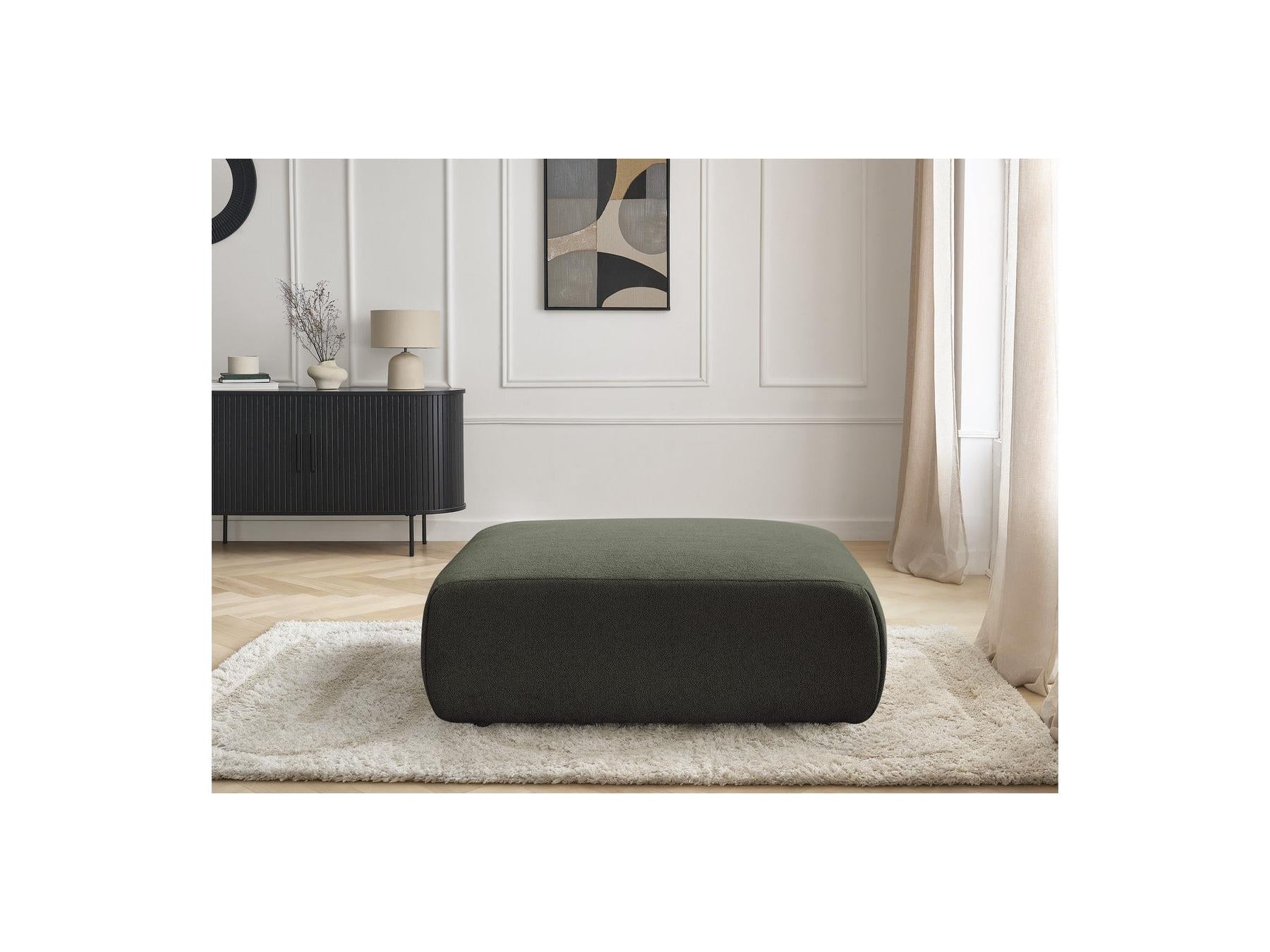 Jana - Large Pouffe - Heathered Fabric