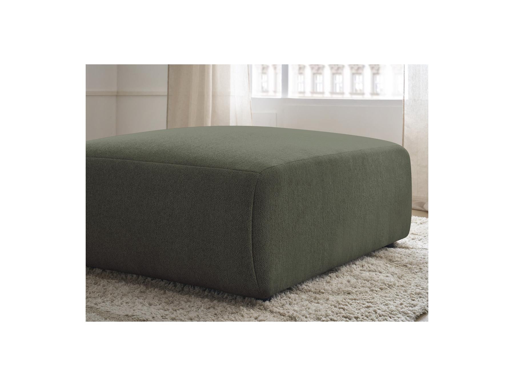 Jana - Large Pouffe - Heathered Fabric