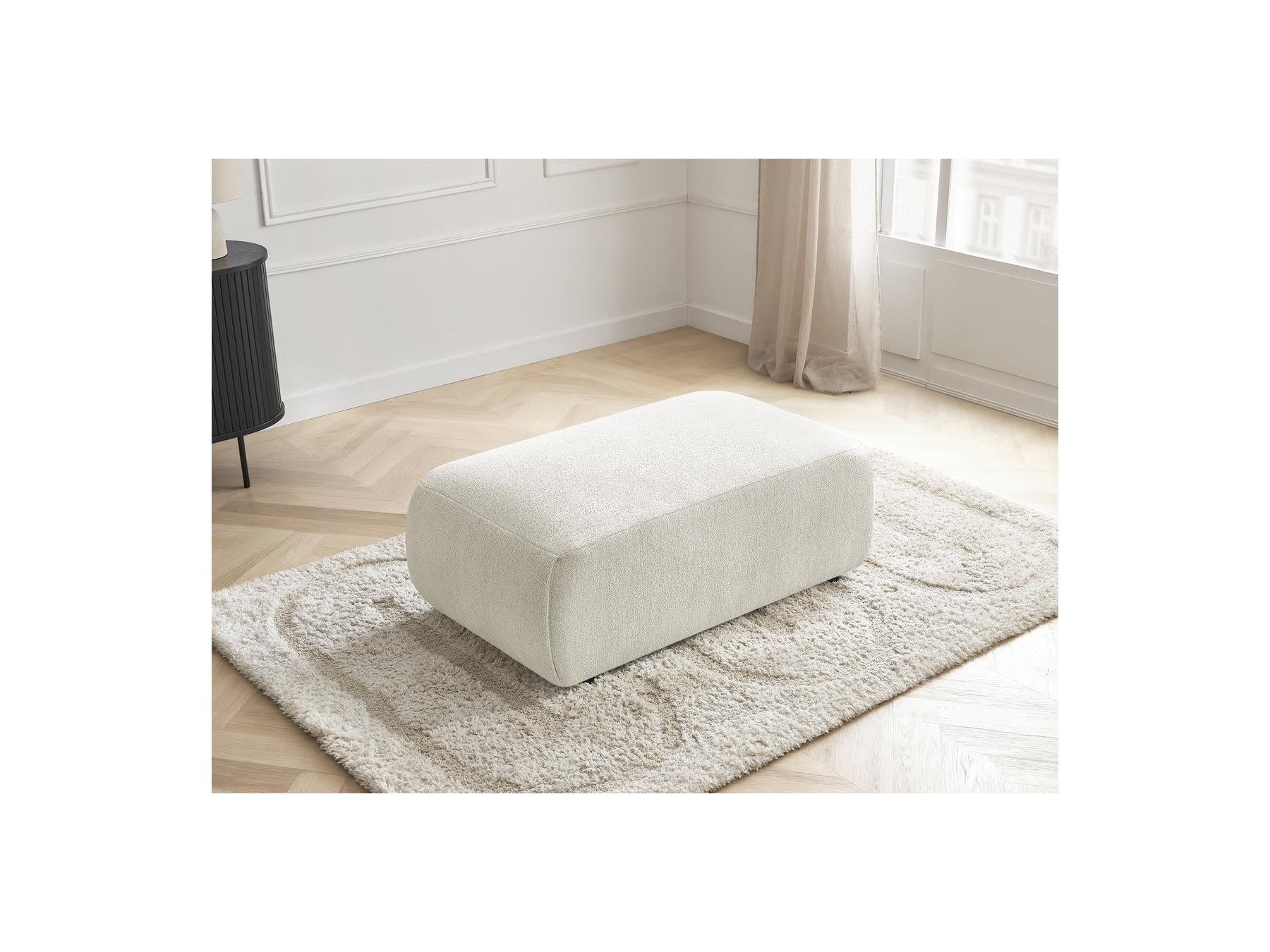 Jana - Small Pouf - Heather Fabric