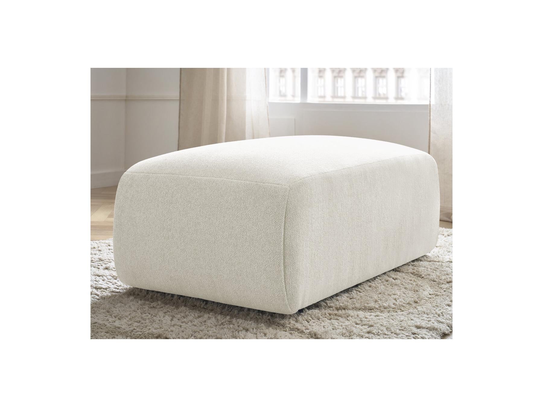 Jana - Small Pouf - Heather Fabric