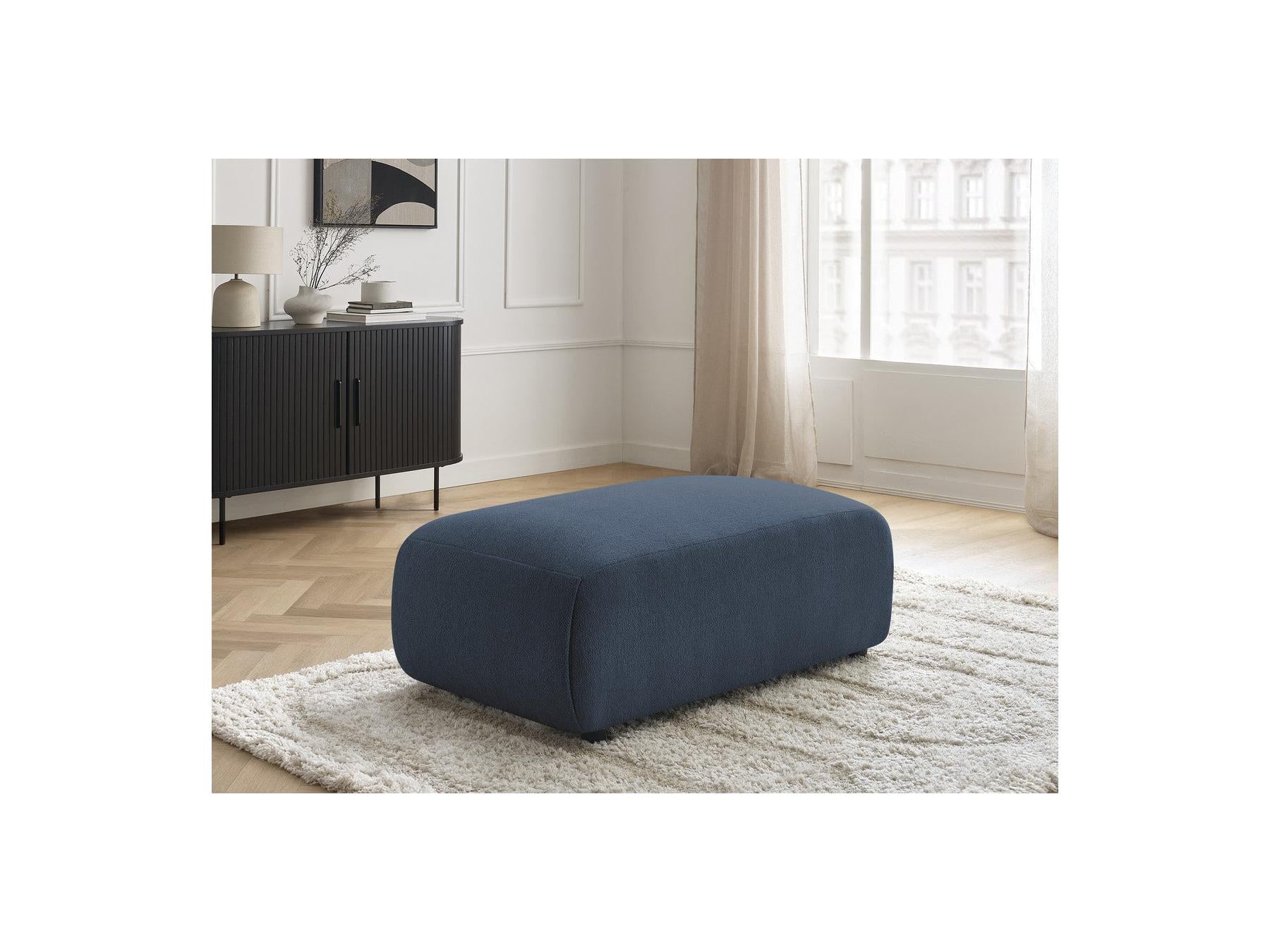 Jana - Small Pouf - Heather Fabric