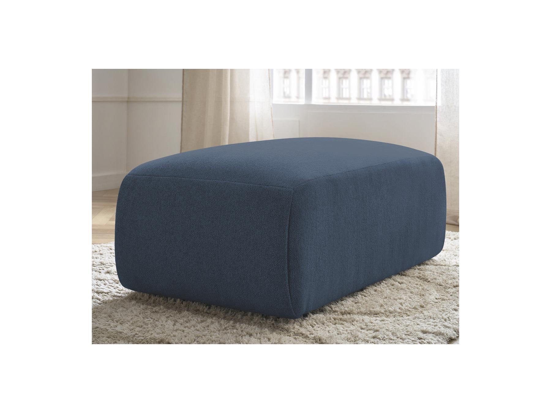 Jana - Small Pouf - Heather Fabric