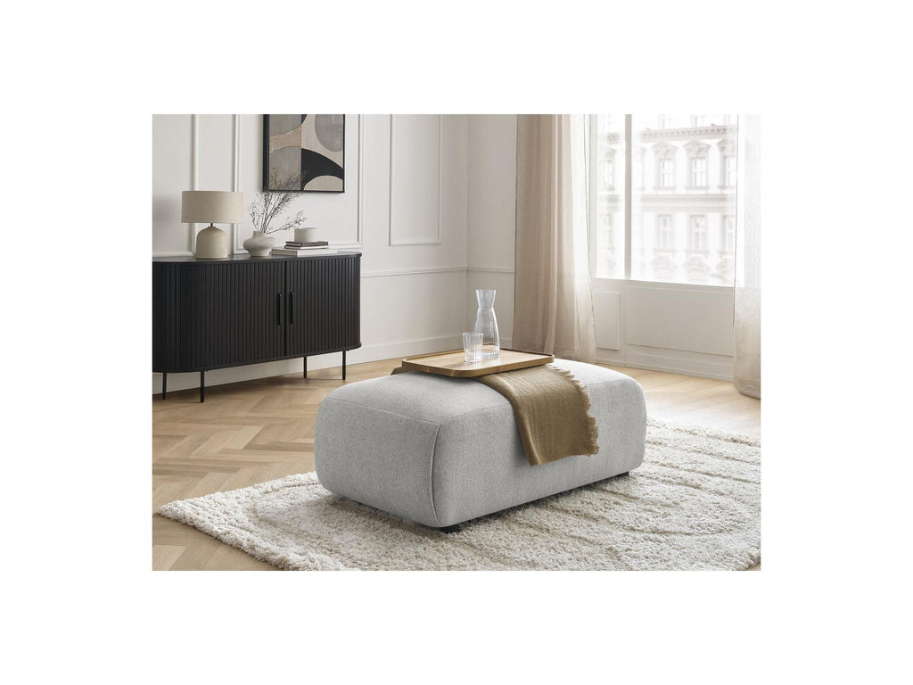Jana - Small Pouf - Heather Fabric