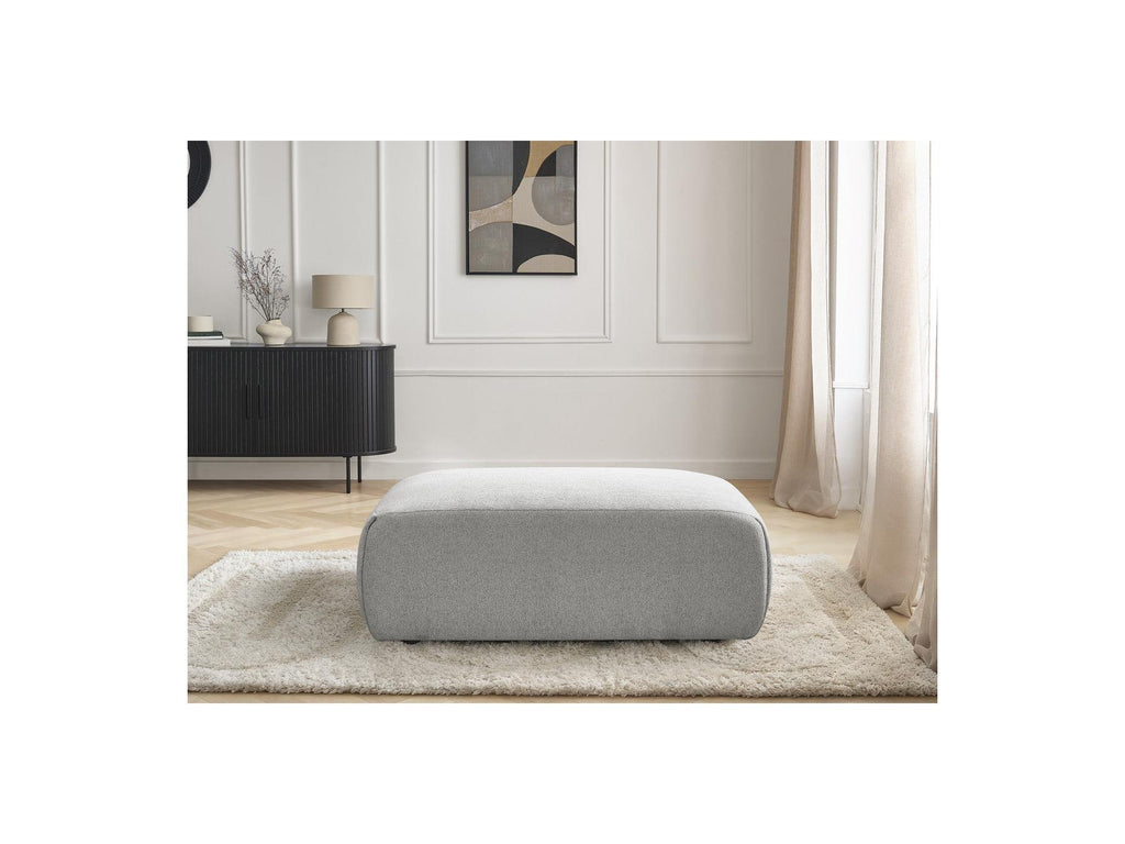 Jana - Small Pouf - Heather Fabric