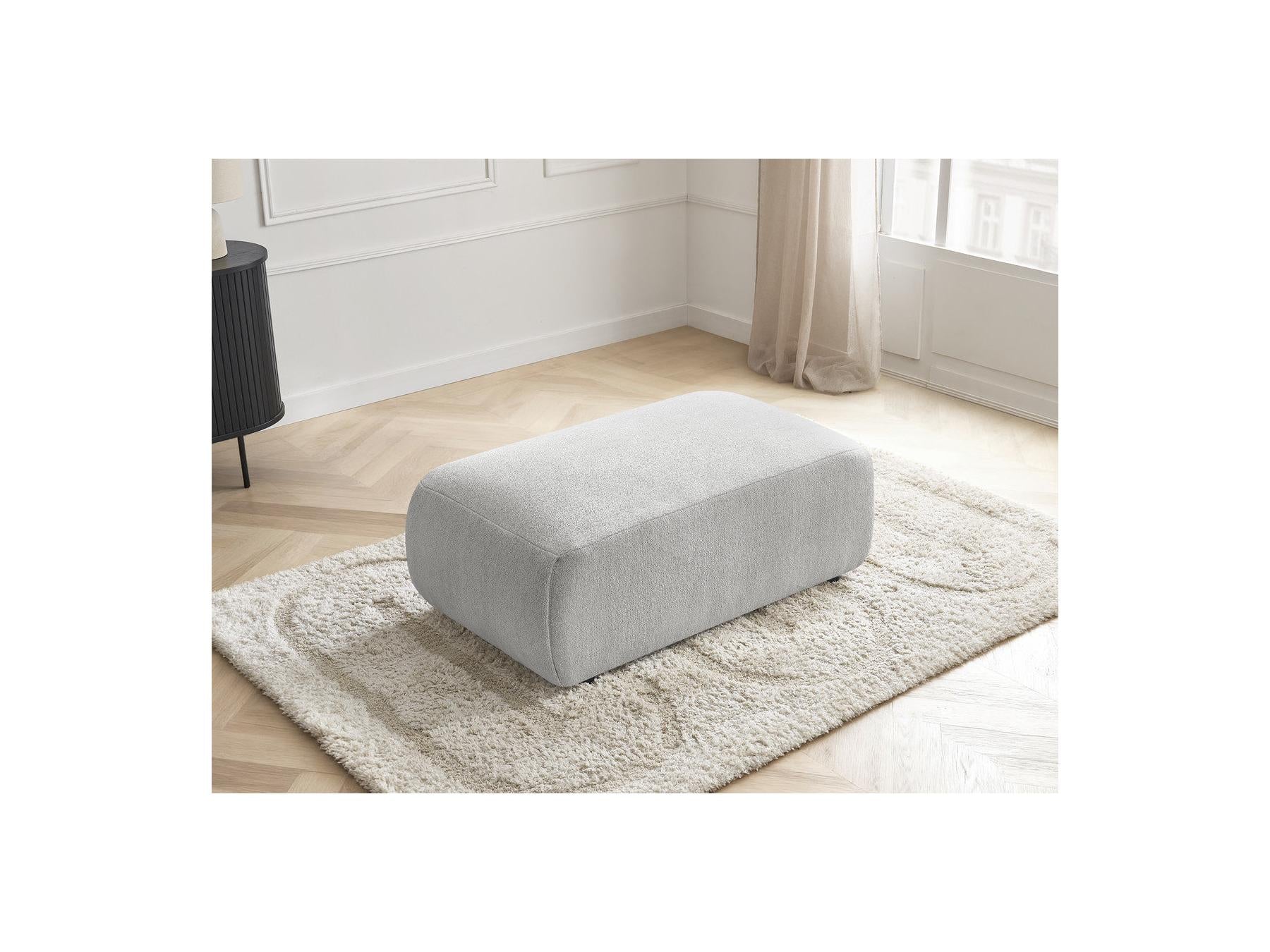Jana - Small Pouf - Heather Fabric
