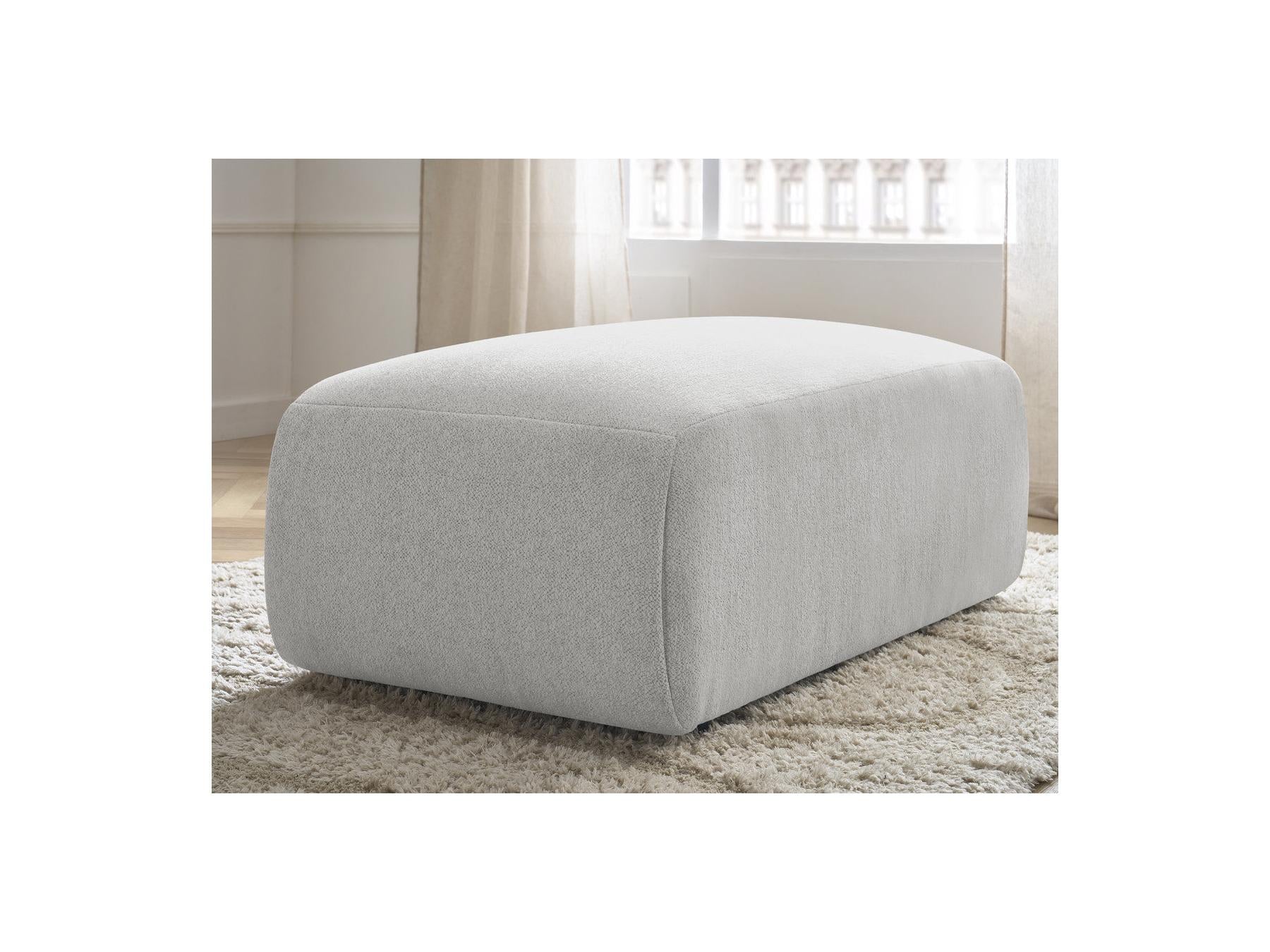 Jana - Small Pouf - Heather Fabric