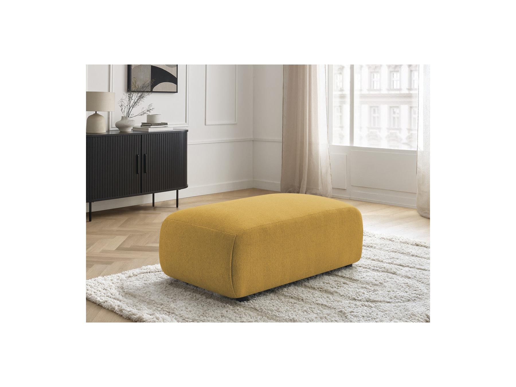 Jana - Small Pouf - Heather Fabric
