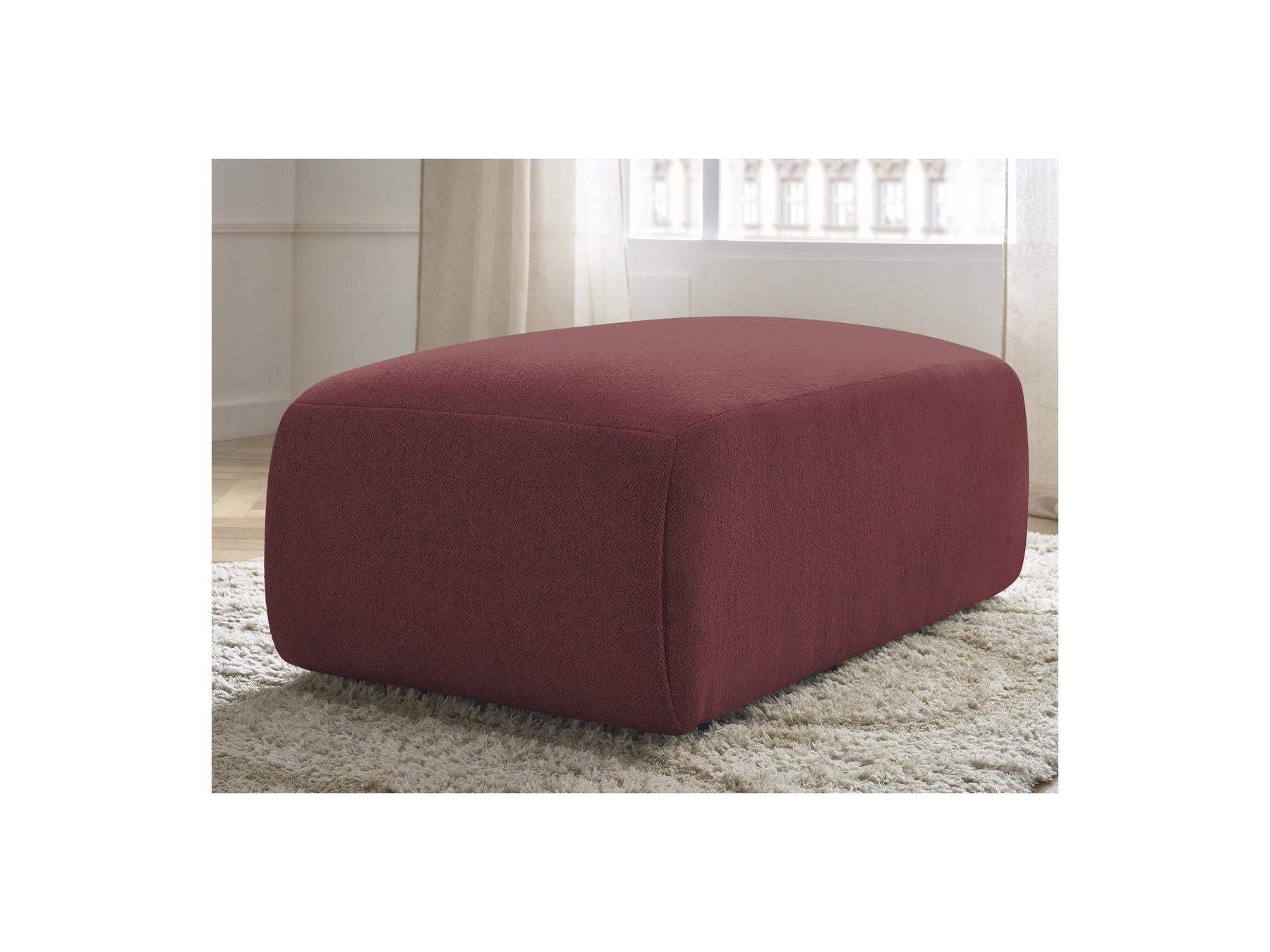 Jana - Small Pouf - Heather Fabric