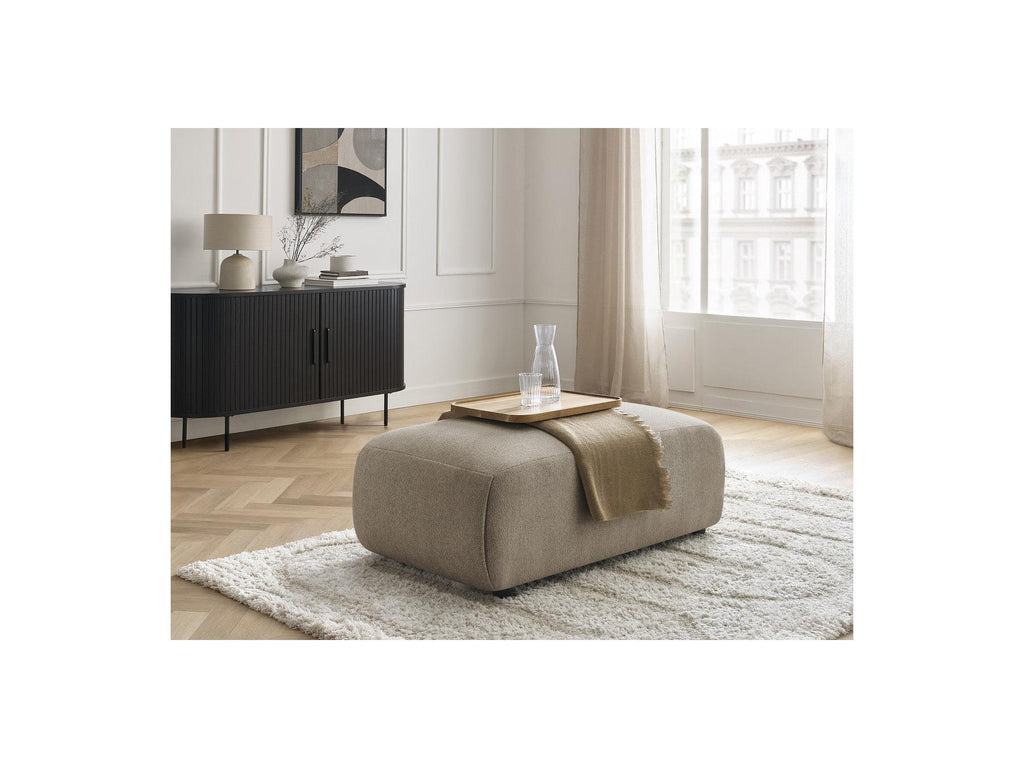 Jana - Small Pouf - Heather Fabric