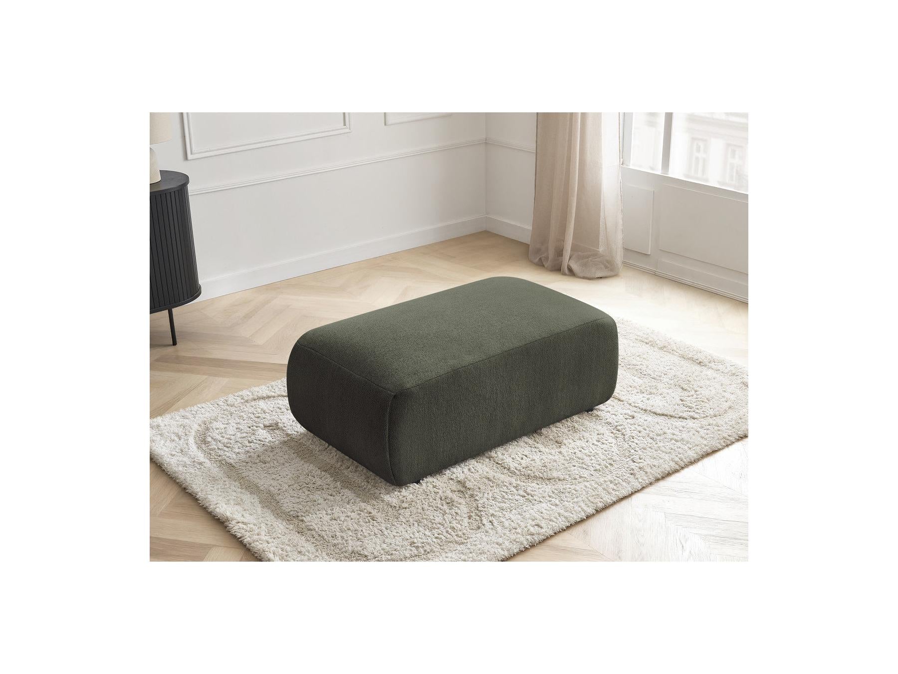 Jana - Small Pouf - Heather Fabric