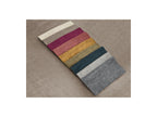 Jana - Canapé Panoramique Fixe Modulable Avec Têtières - Tissu Velours Avec 2 Méridiennes Et 2 Chauffeuses