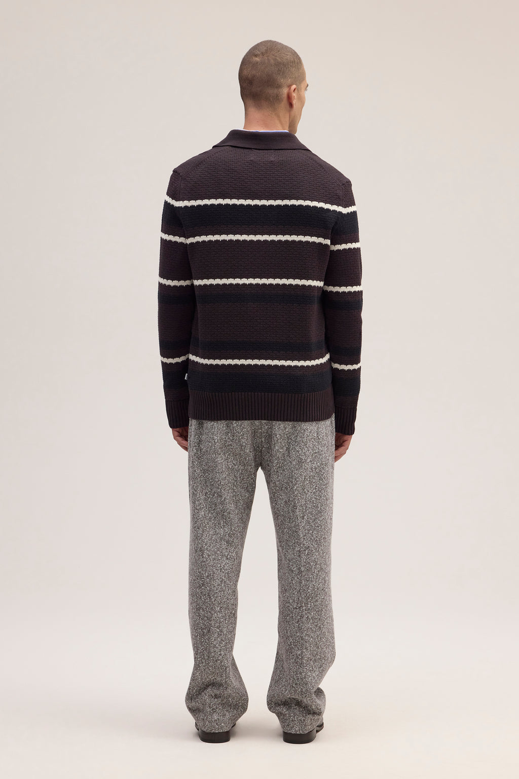 Maille Alfie Ls Polo - Dusky Port