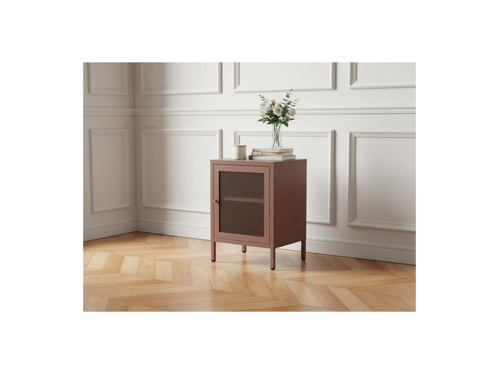 Clara - 1-Door Bedside Table - Metal Limited Edition
