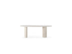 Constance - Table À Manger Ovale - Beige Effet Béton