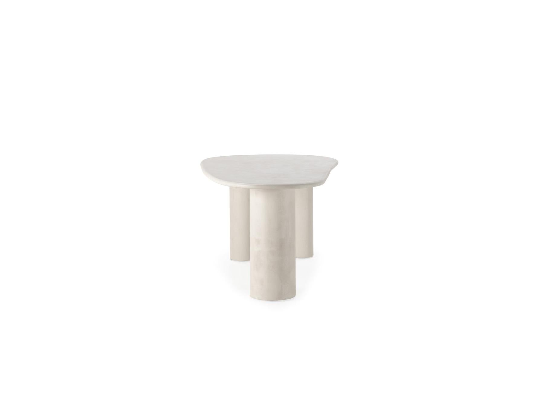Constance - Table À Manger Ovale - Beige Effet Béton