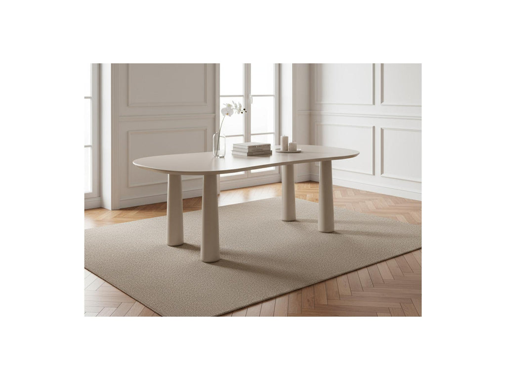 Sasha - Oval Dining Table - Beige