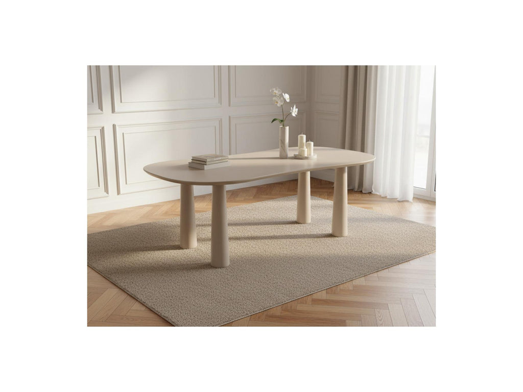 Sasha - Oval Dining Table - Beige