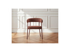 Sasha - Ensemble Avec Table À Manger Ovale + Chaises Rosa Tissu Texturé Marron - Lot De 4 Chaises
