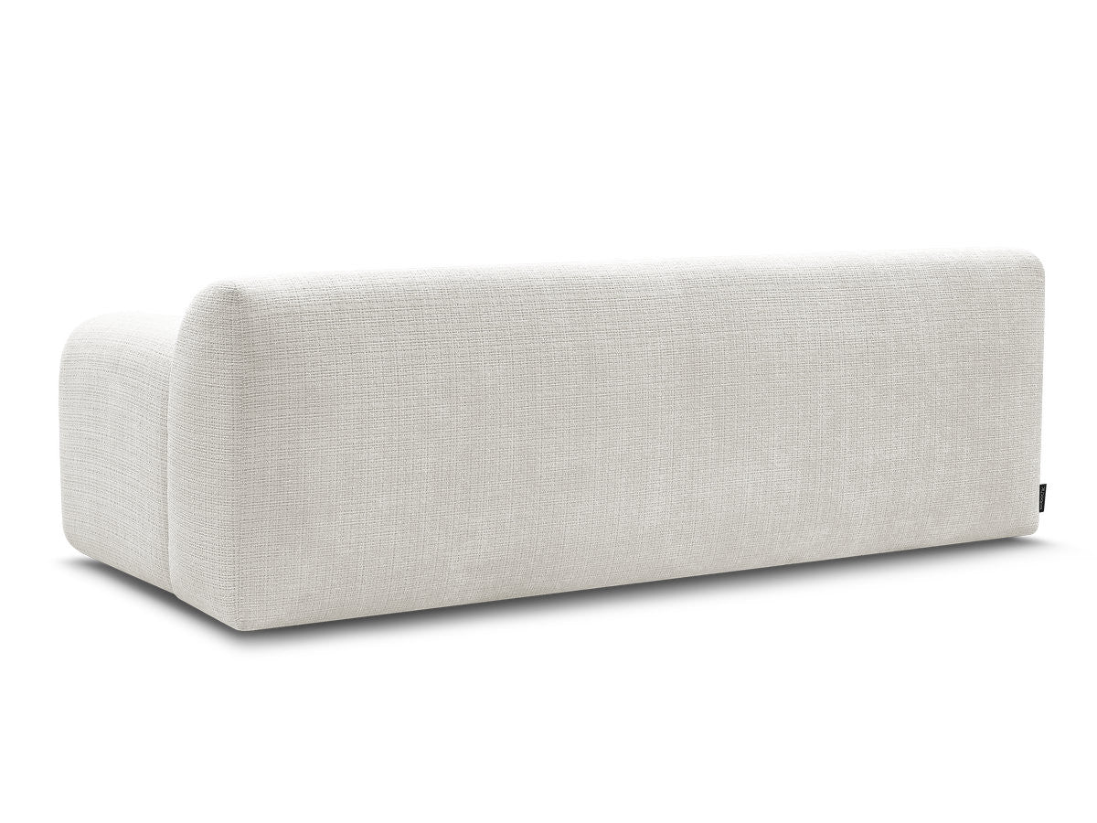 Canapé Droit Fixe 3 Places Melisse Tissu Texturé