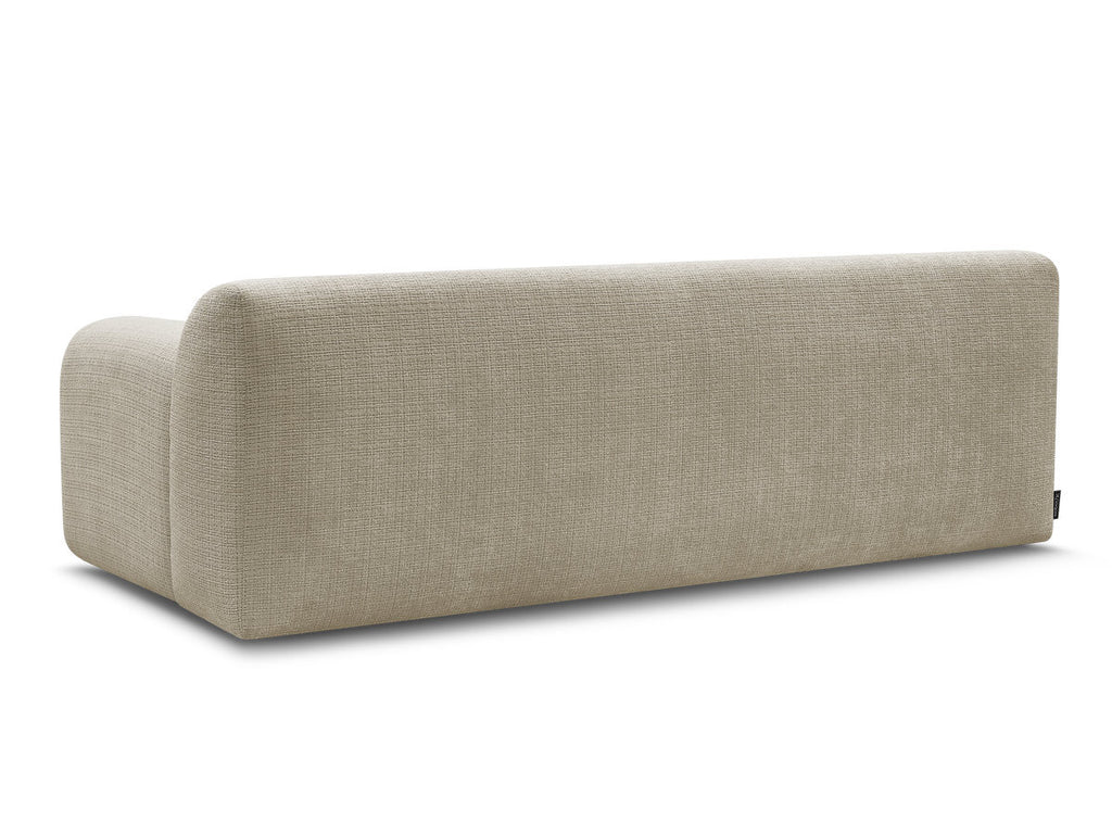 Canapé Droit Fixe 3 Places Melisse Tissu Texturé
