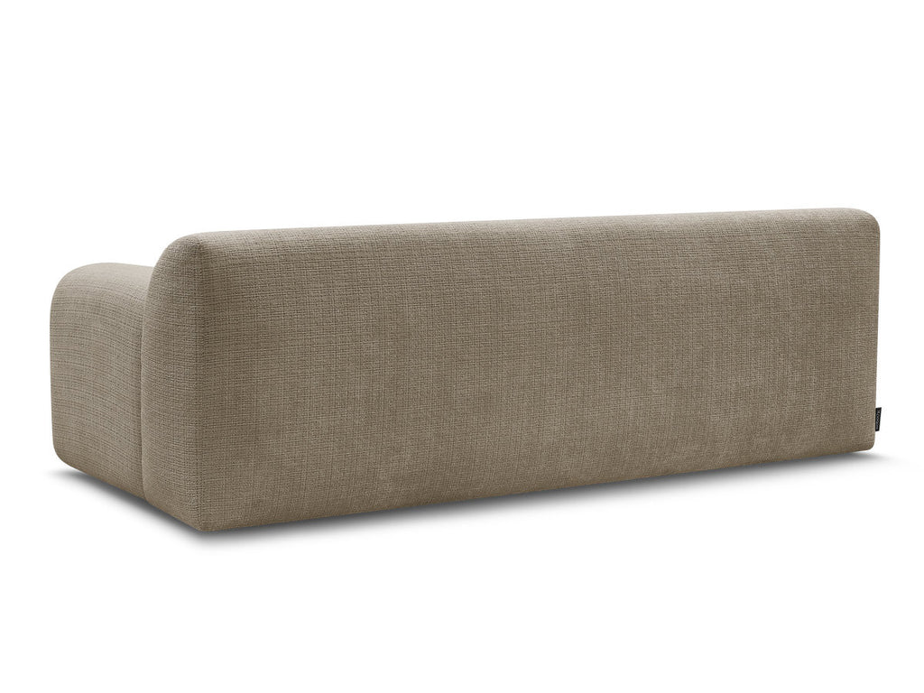 Canapé Droit Fixe 3 Places Melisse Tissu Texturé