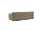 Canapé Droit Fixe 3 Places Melisse Tissu Texturé