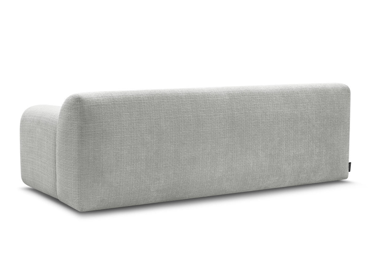 Canapé Droit Fixe 3 Places Melisse Tissu Texturé