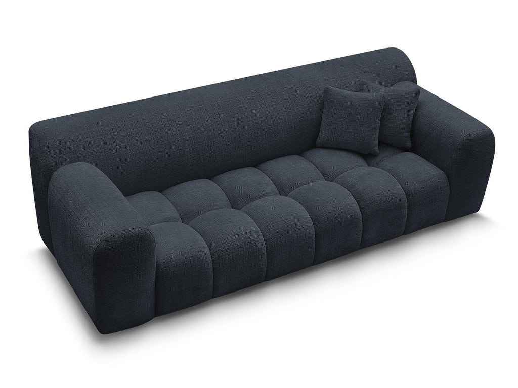Canapé Droit Fixe 3 Places Melisse Tissu Texturé
