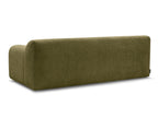 Canapé Droit Fixe 3 Places Melisse Tissu Texturé