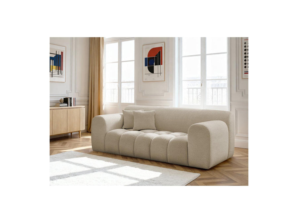 Melisse - Canapé Droit Fixe 2 Places - Tissu Texturé