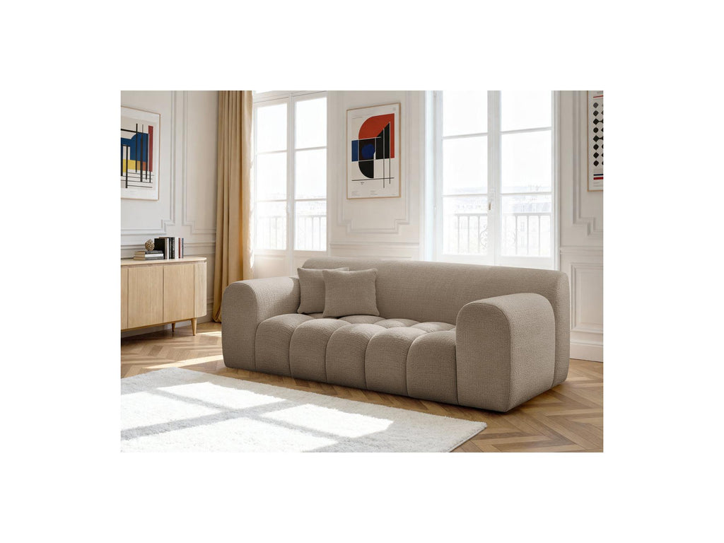 Melisse - Canapé Droit Fixe 2 Places - Tissu Texturé