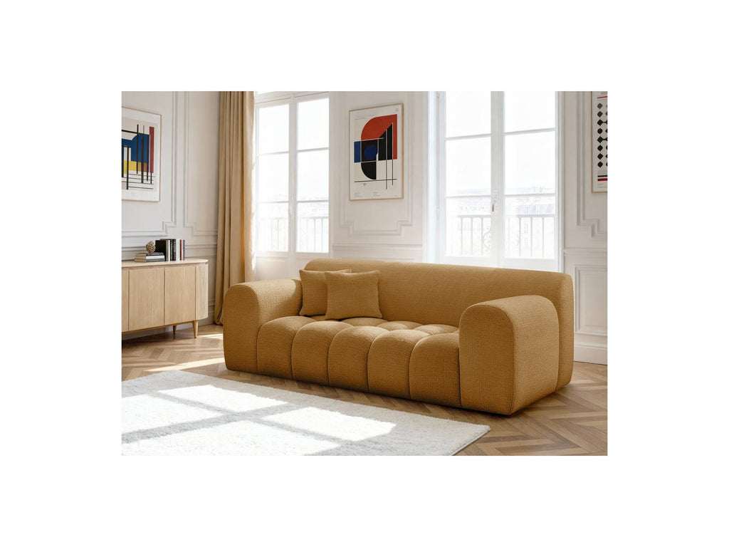 Melisse - Canapé Droit Fixe 2 Places - Tissu Texturé