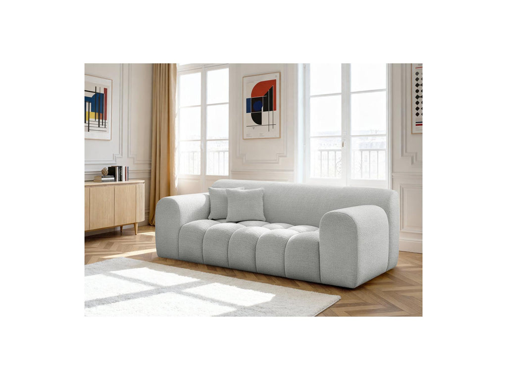 Melisse - Canapé Droit Fixe 2 Places - Tissu Texturé