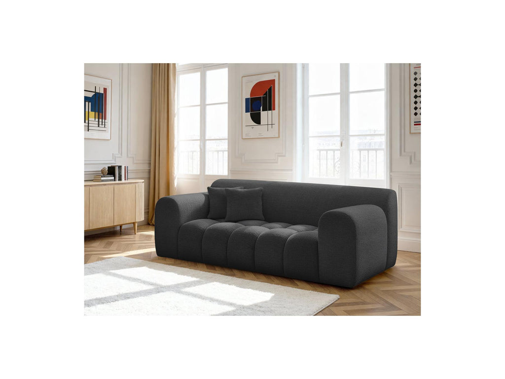 Melisse - Canapé Droit Fixe 2 Places - Tissu Texturé