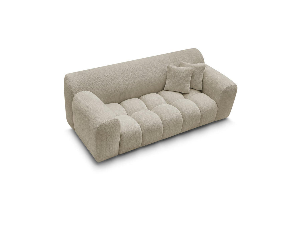 Melisse - Canapé Droit Fixe 2 Places - Tissu Texturé