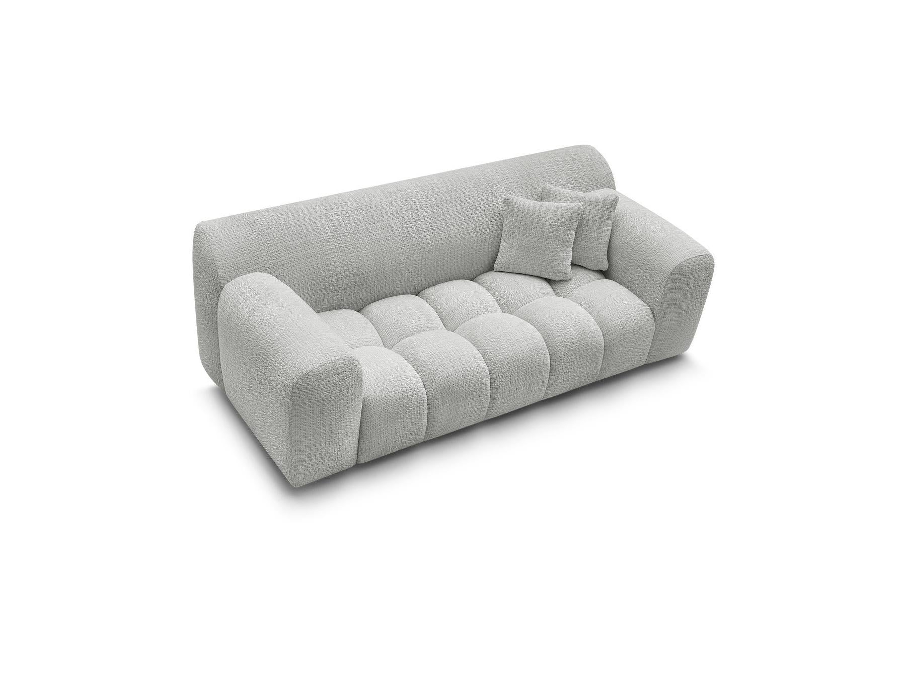 Melisse - Canapé Droit Fixe 2 Places - Tissu Texturé