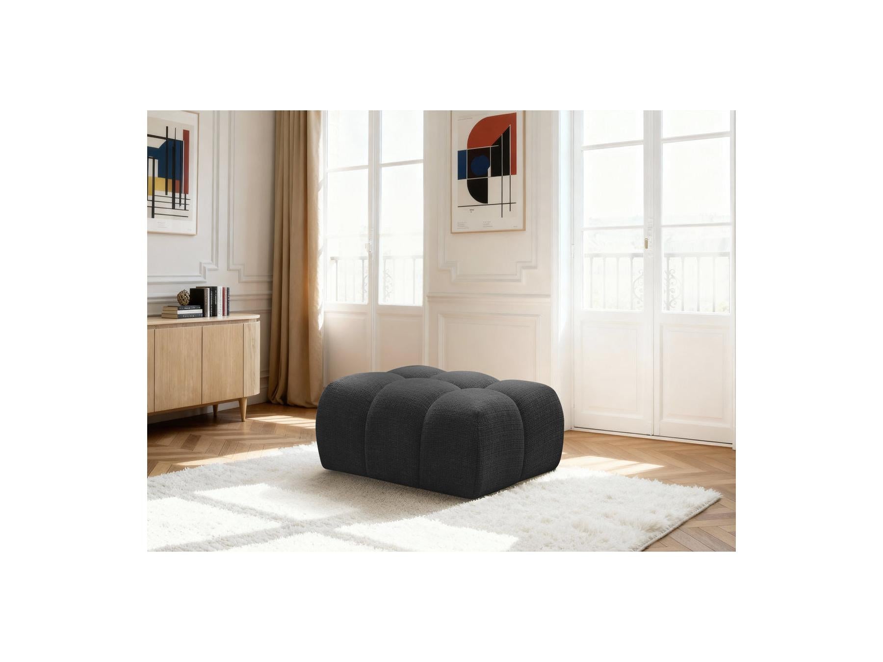 Melisse - Pouf - Tissu Texturé
