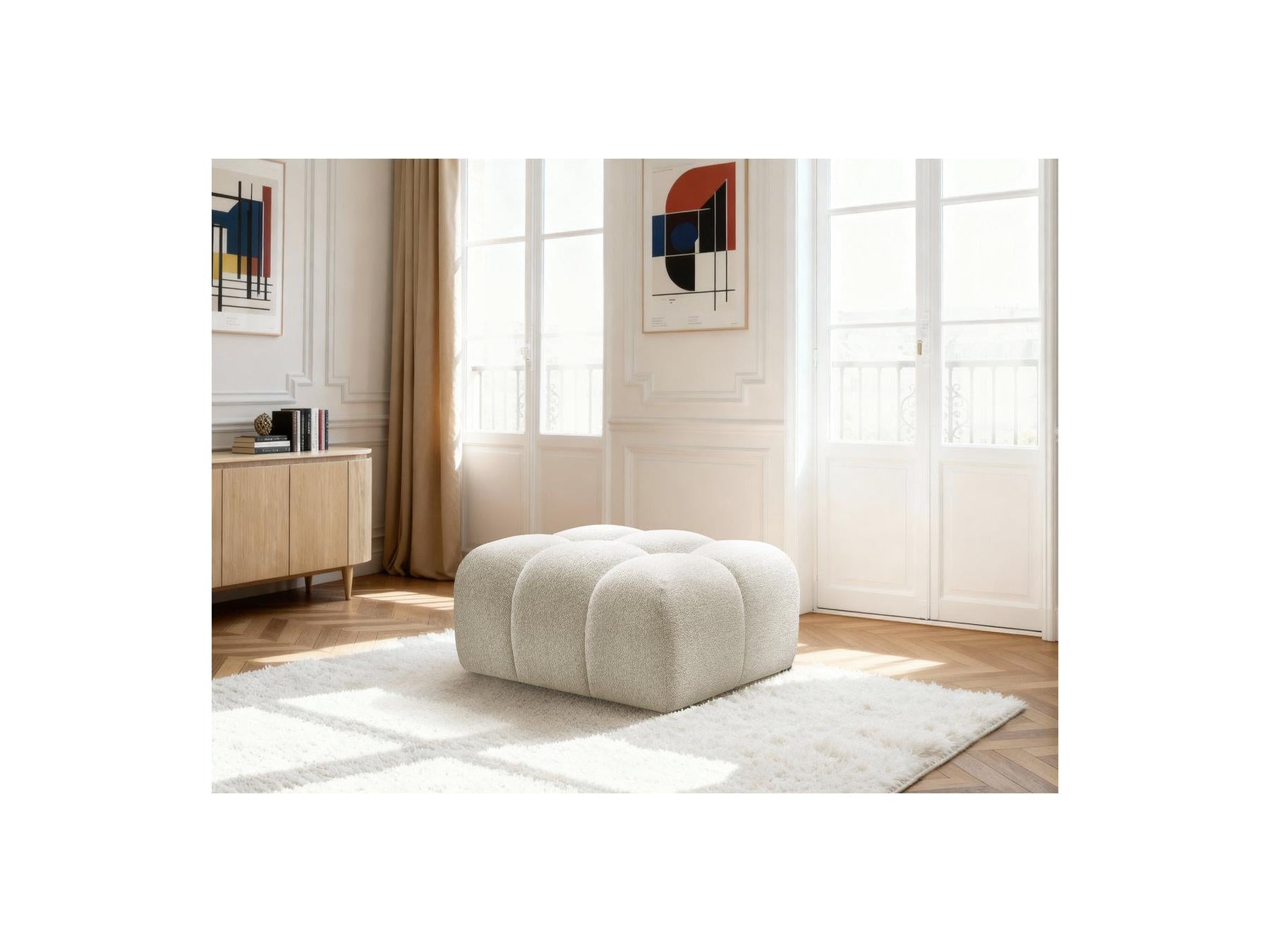 Melisse - Pouf - Tissu Chiné