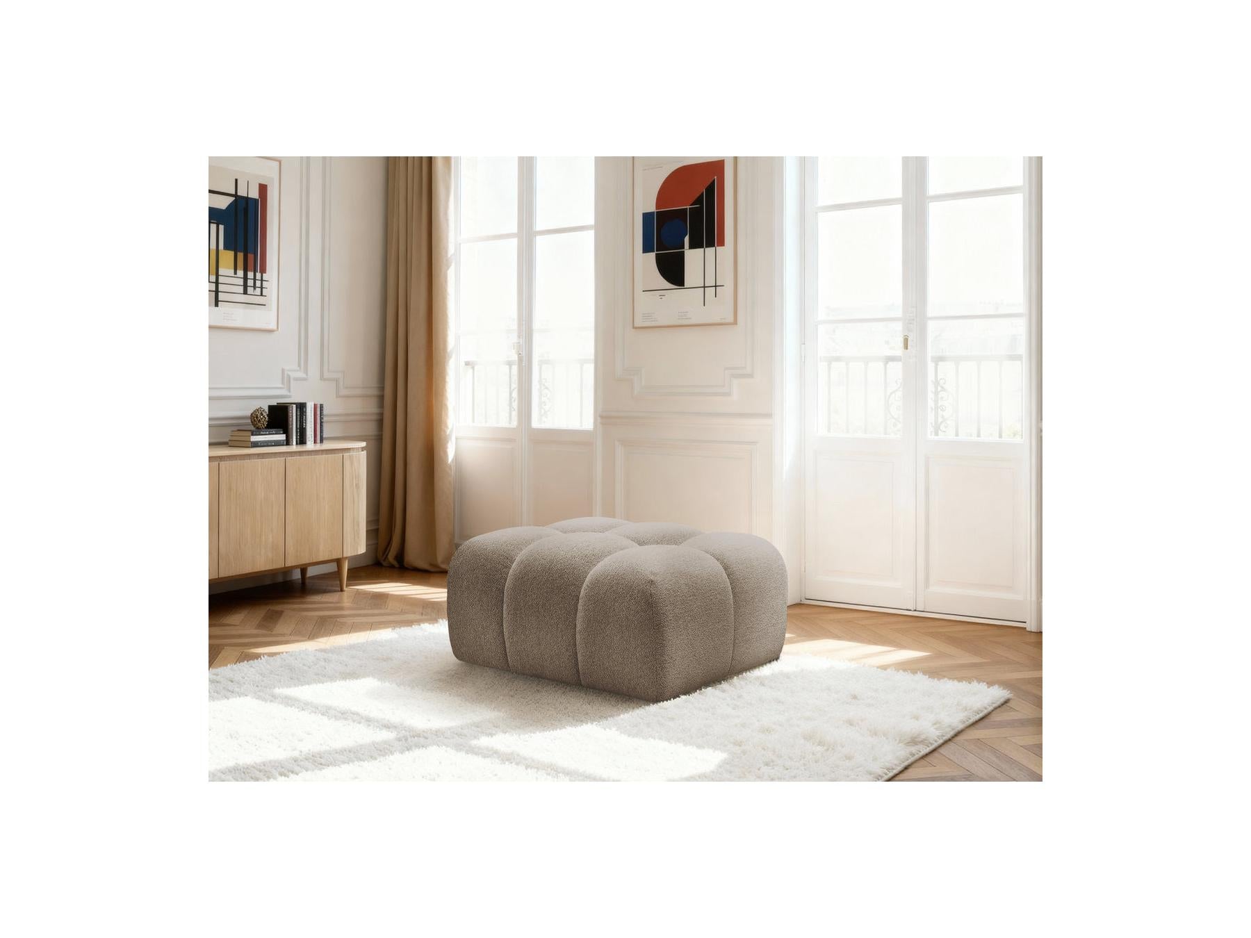 Melisse - Pouf - Tissu Chiné