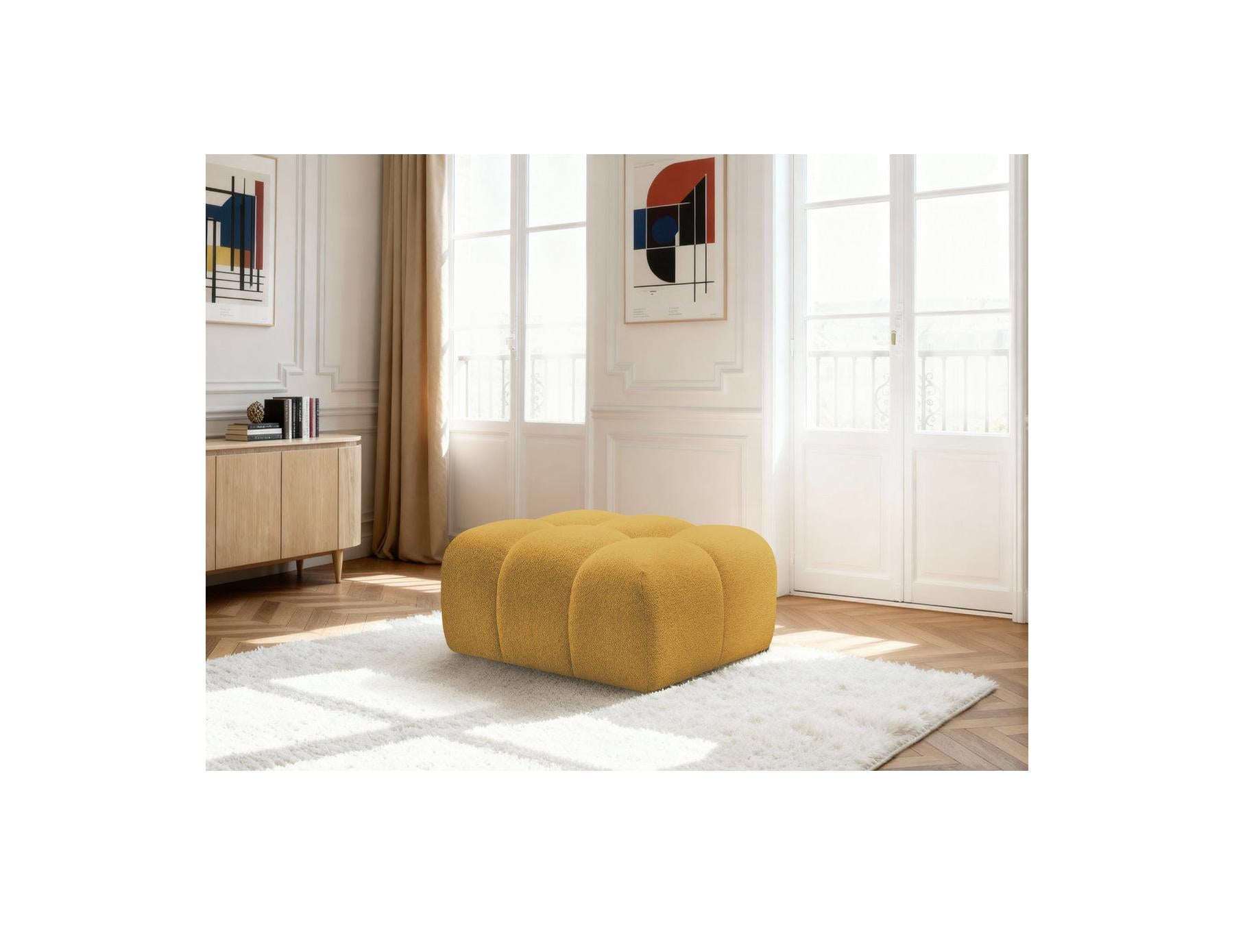 Melisse - Pouf - Tissu Chiné