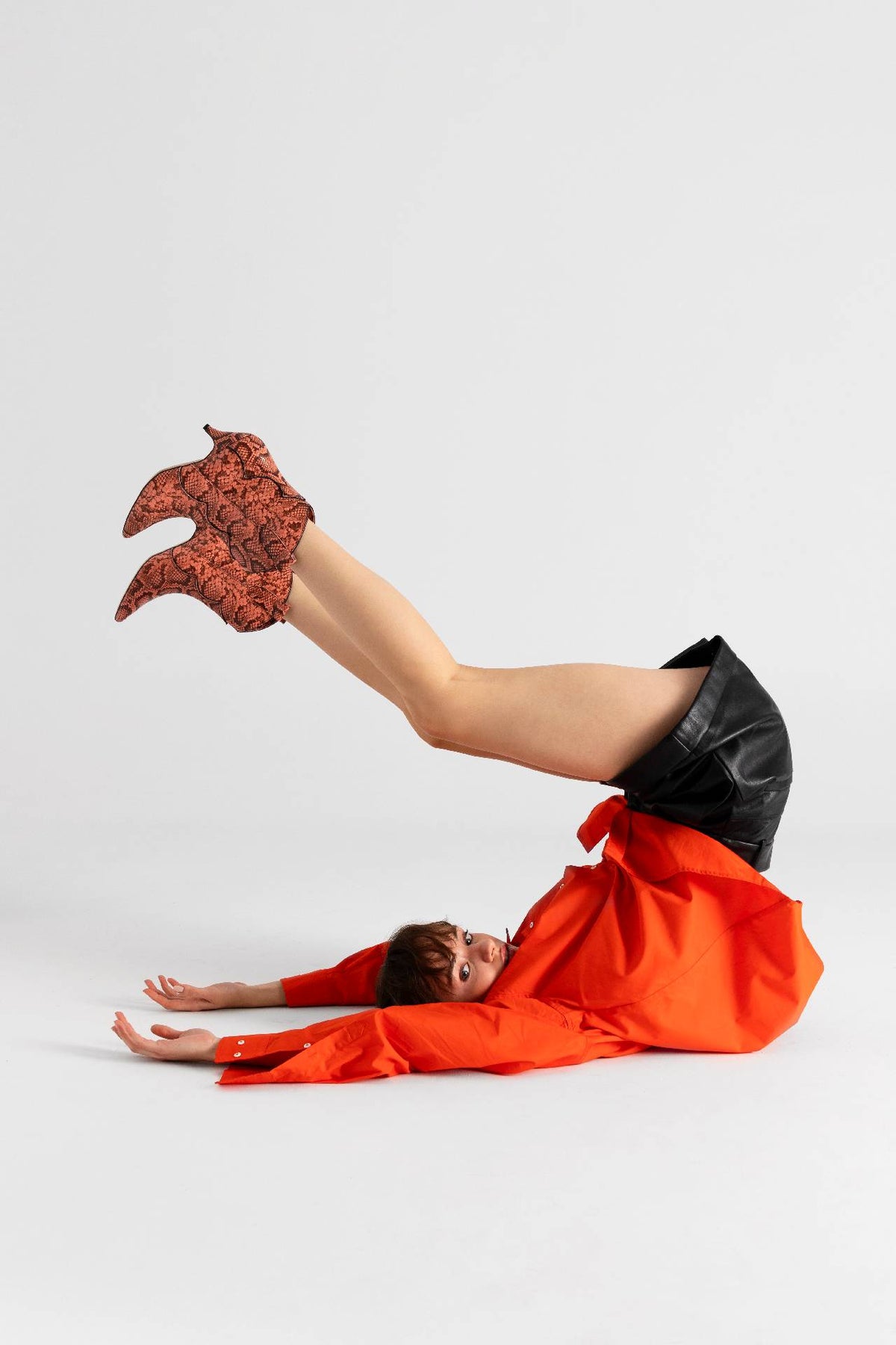 Bottines Reach Out More - Orange Et Noir