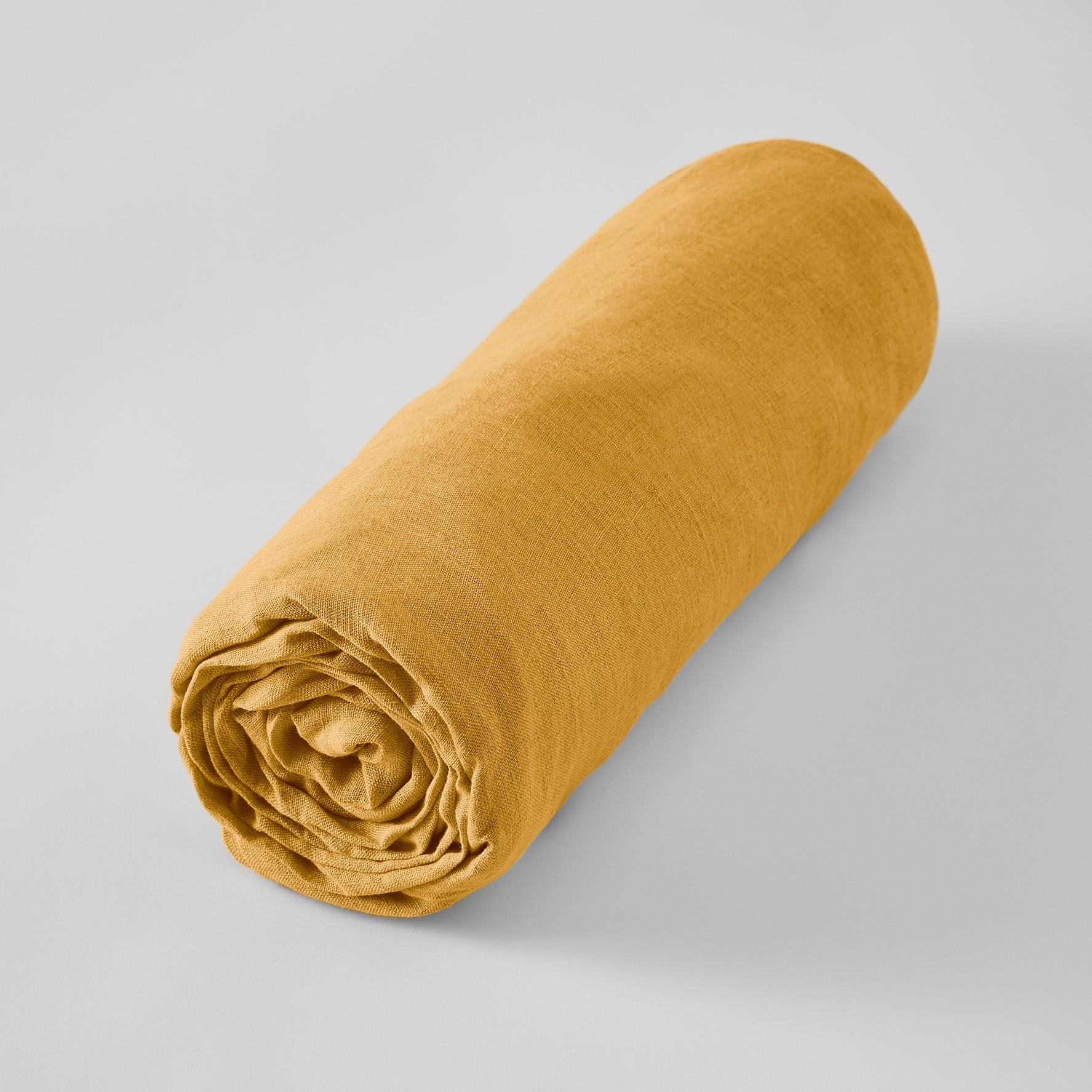 Soline - Drap Housse - Lin Lavé - Miel