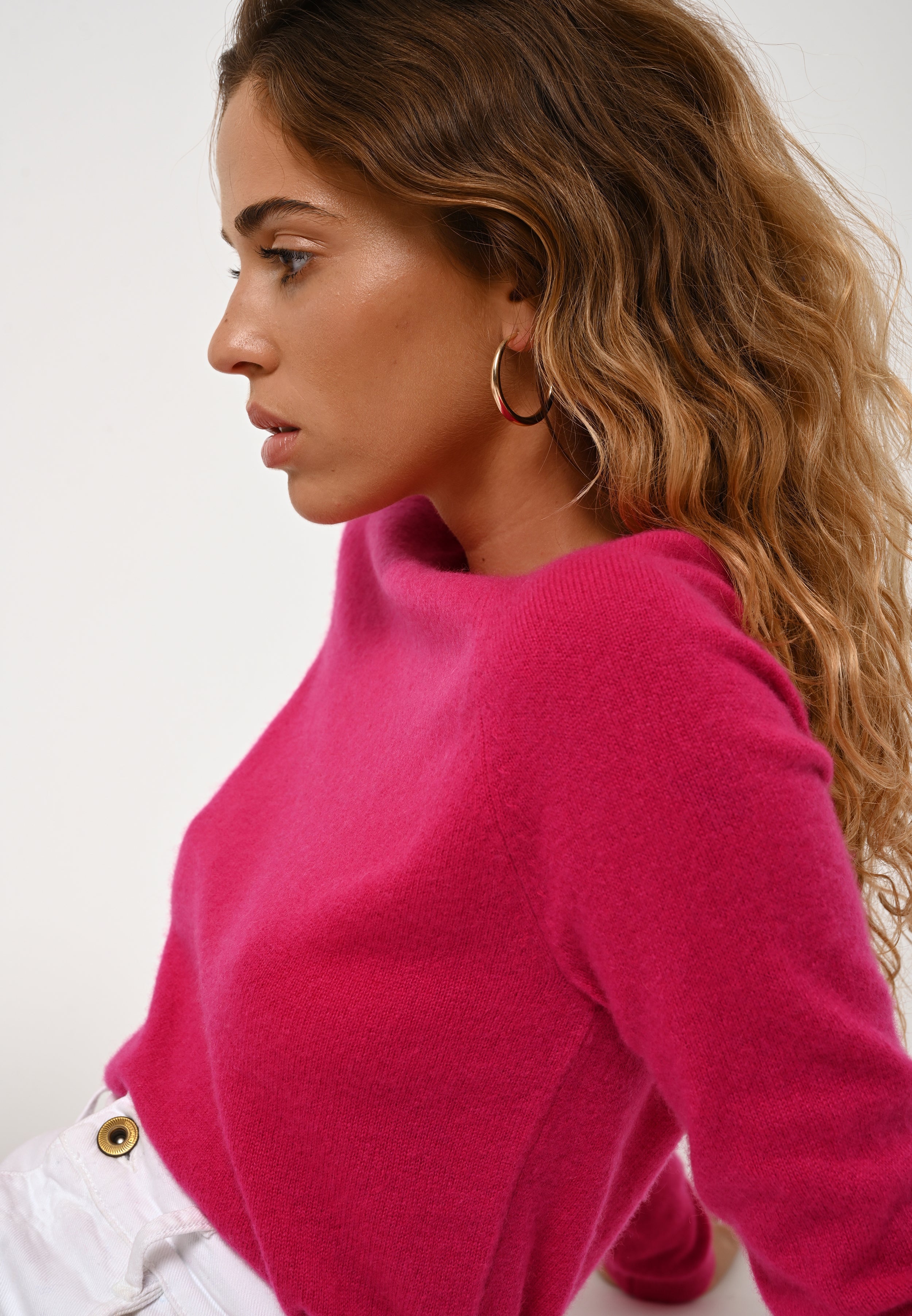 Jersey de cuello redondo - Ecrin - Rosa