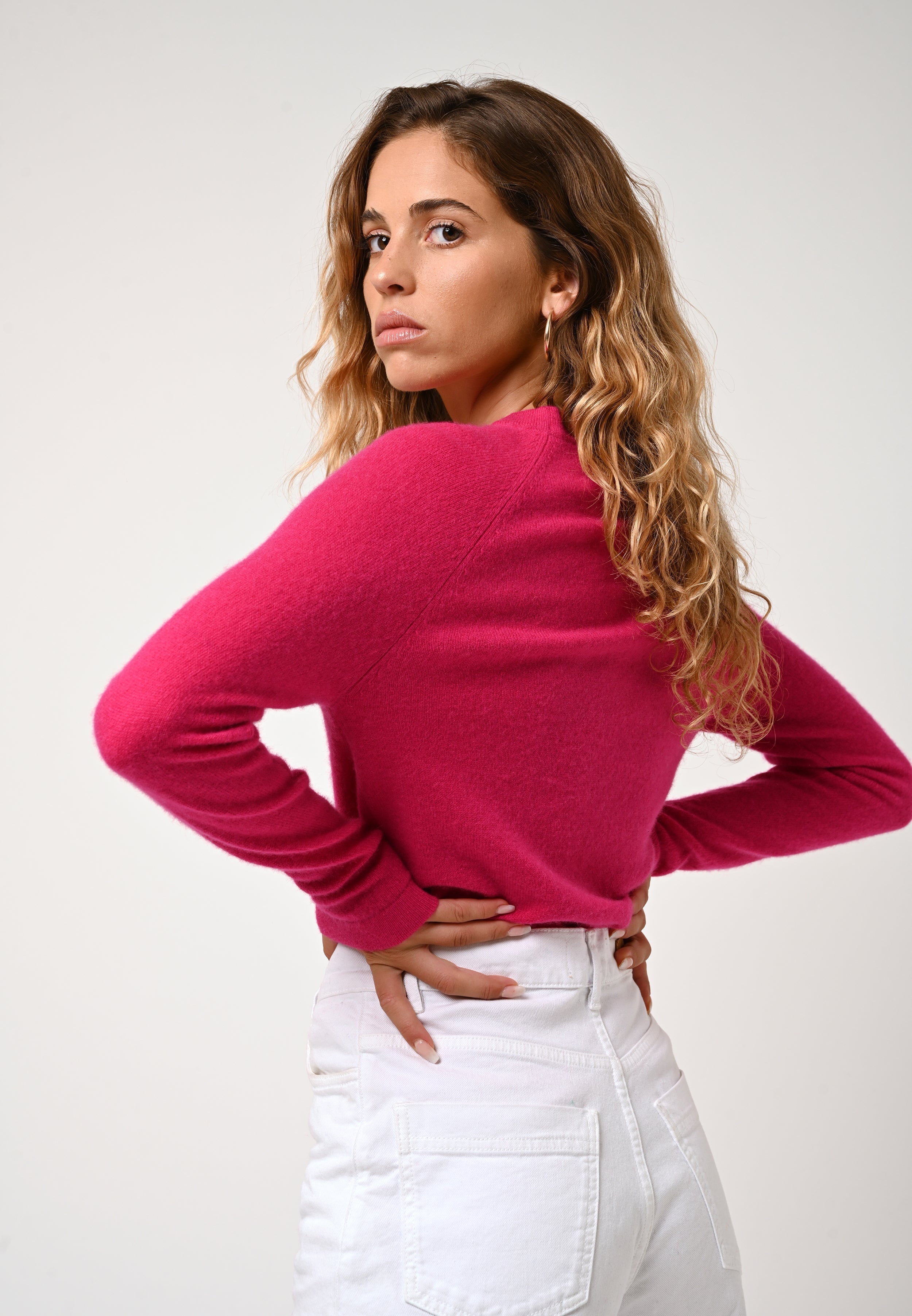 Jersey de cuello redondo - Ecrin - Rosa