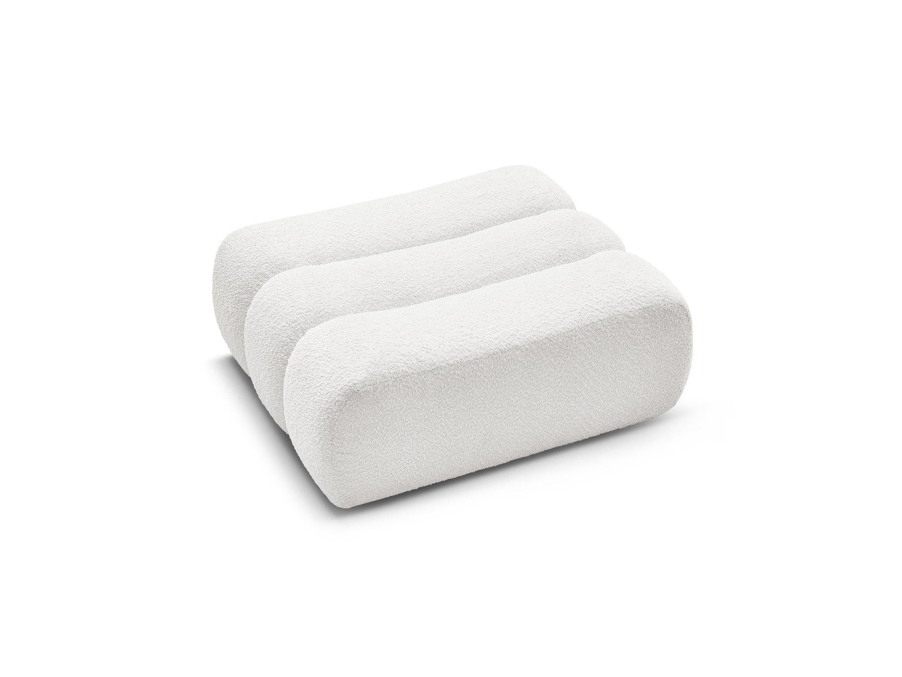 Azra - Pouf - Tissu Bouclette