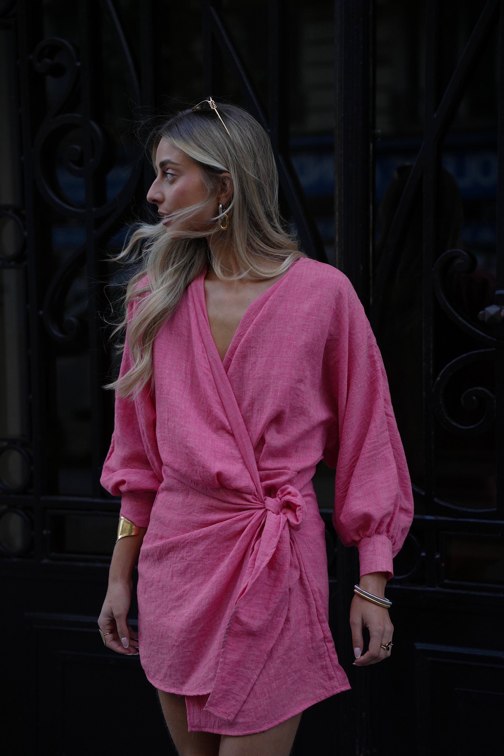 Robe Cache Cœur Cyrille - Corail