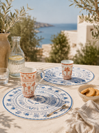 Exotic Vibes - Set De 2 Sets De Table - Polypropylène - Bleu