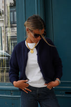 Gilet Ernest Angora Marine