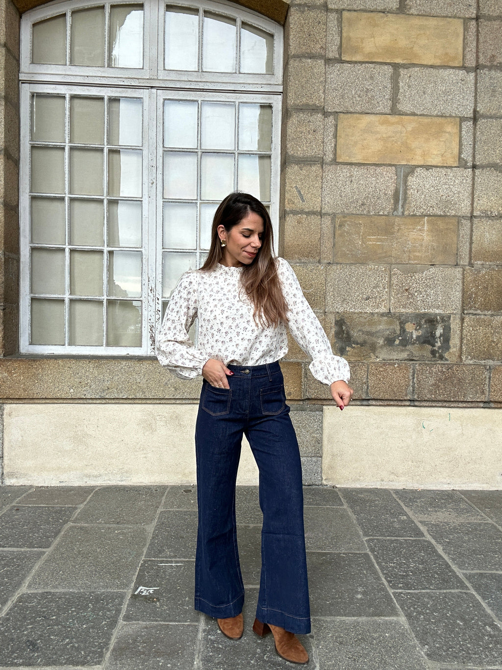 Blusa de algodón Rose